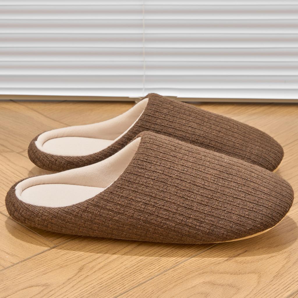 Winter Women Home Slippers Soft Warm Flat Slides Silent Comfortable Non-slip Slippers Indoor Outdoor Men Casual Slippers