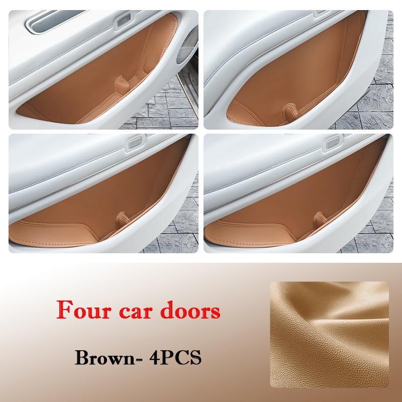 For Huawei Aito M5 M7 M9 2026 2026 Car Door Slot Storage Box Leather Protective Pad Cover WaterProof Barrel Interior Accessories