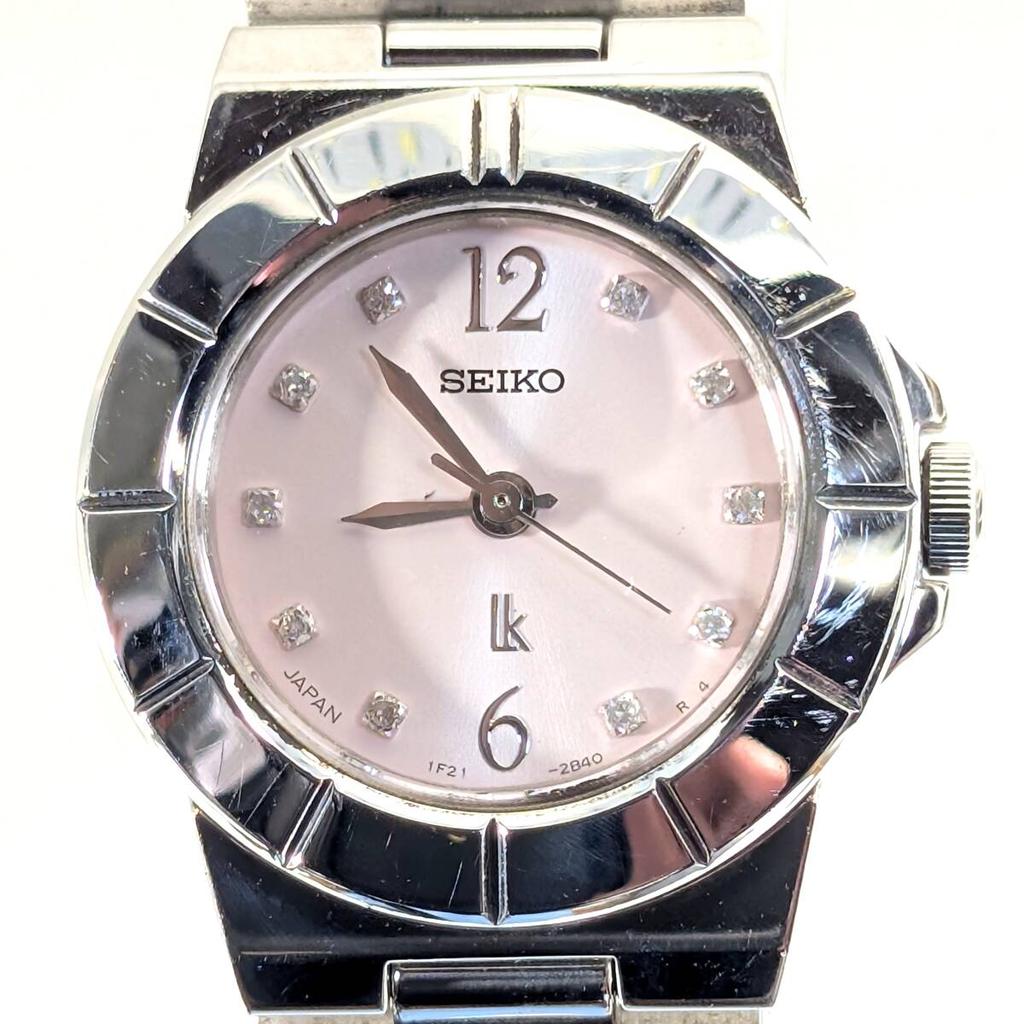 SEIKO Lukia Battery Working 10-Diamond Ladies' Watch, Replaced, Condition, M-99
