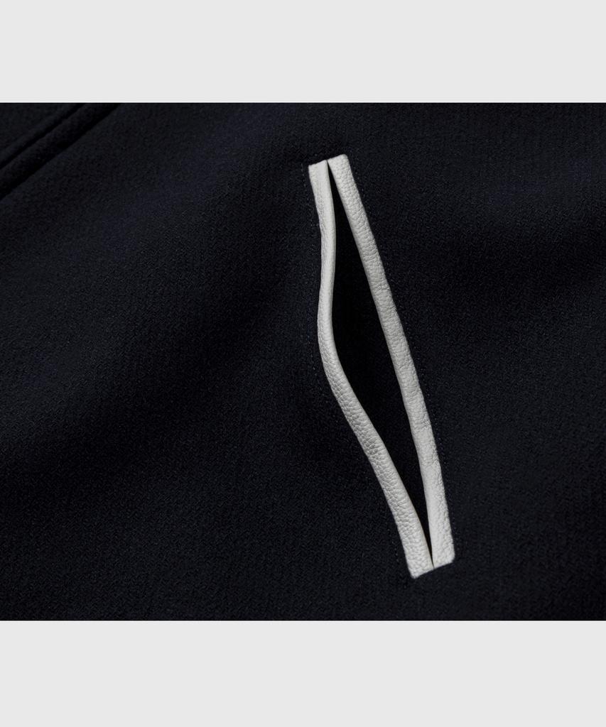 Lettercomo New Word Stadium Wool Varsity Jacket Dark Navy
