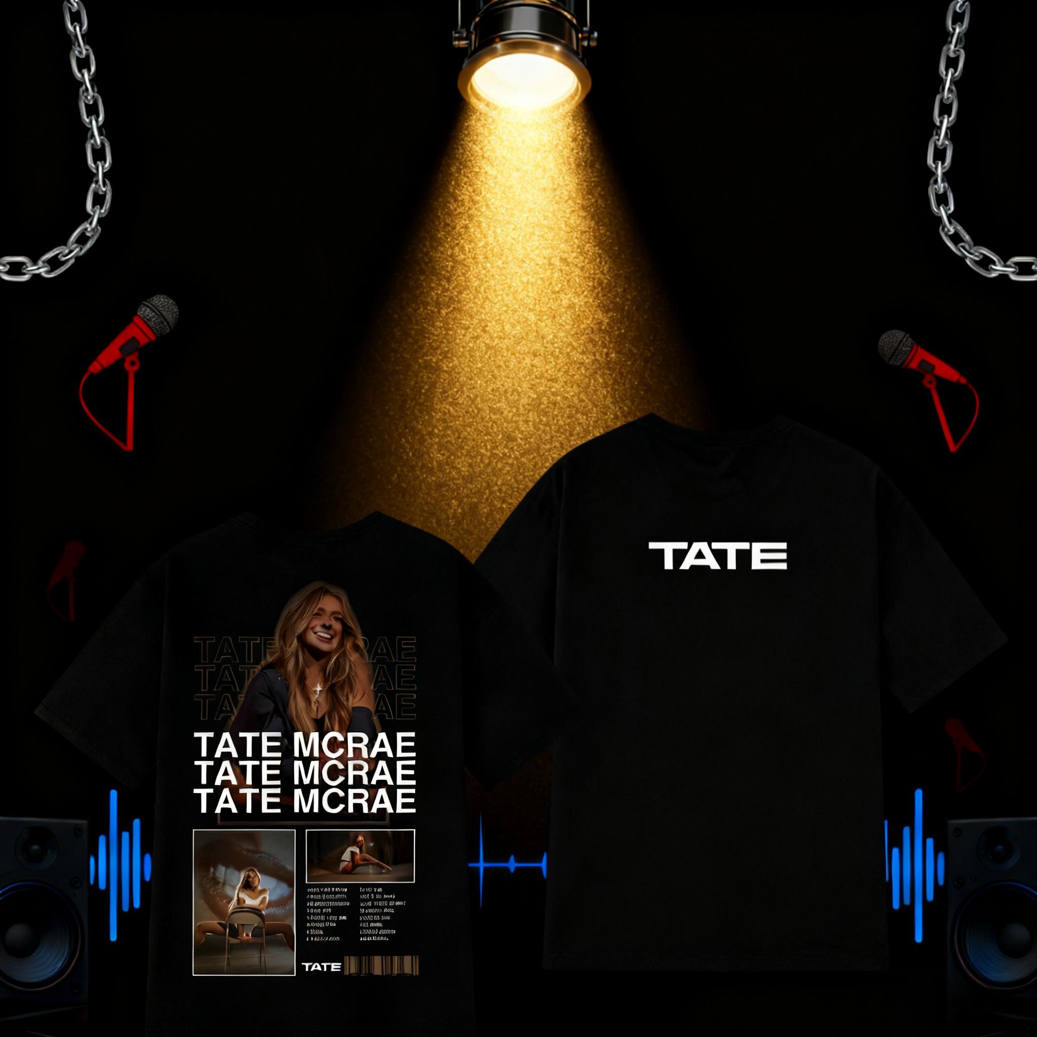 Charm Clothings Men's Summer Tate Mcrae Miss Possessive Tourvintage T-Shirt Wo Aesthetic Trendy Short Sleeve 100% Cotton Printed T-Shirt Cm