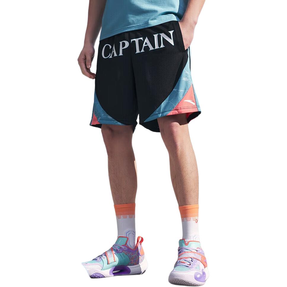 Men's Shorts Anta Basketball Collection Casual Shorts Men's Basic Black