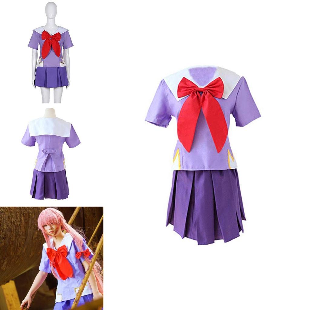 Captivating Future Diary Gasai Yuno Cosplay Costume For Halloween And Parties