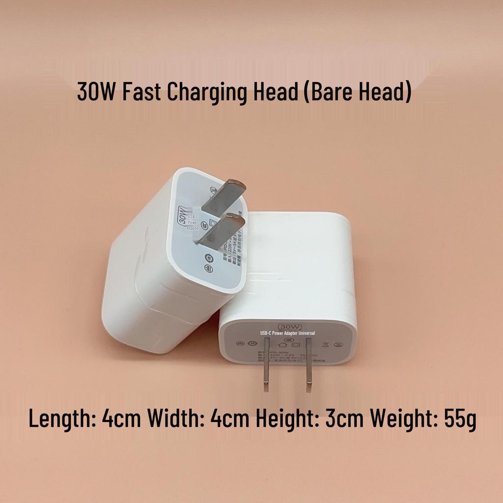 PD30W Fast Charger for Apple 14/15/16 Phones, 3C Certified, PD Charging Head