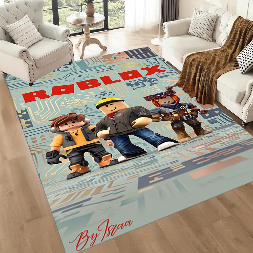 Roblox 397 Floor Mat Suitable for Entryway Playrooms Dormitory Hallway Anti-slip Rug Anime Office Decor Gift for Festivals