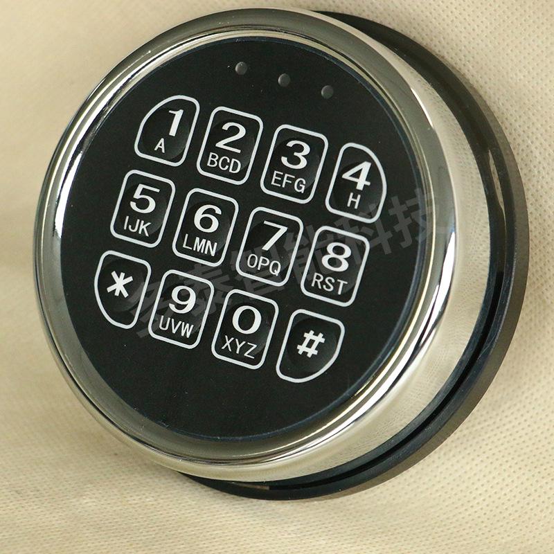 Chrome-Plated Electronic Panel Safe Cabinet with Solenoid Gun Lock