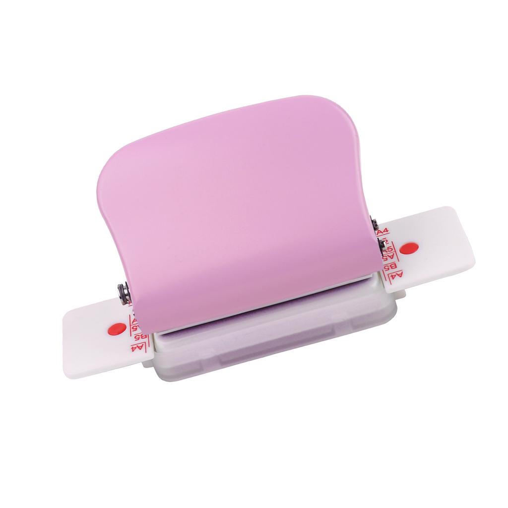 KW trio 6 Hole Paper Punch Handheld Metal Hole Puncher 5 Sheet Capacity 6mm for A4 A5 B5 Notebook Scrapbook Diary