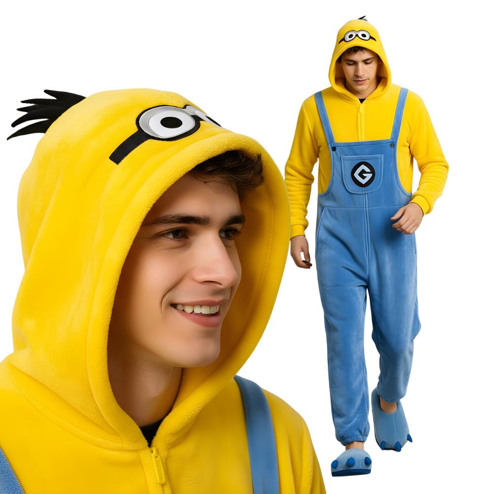 Piżama Onesie Kigurumi Kostium Przebranie Minion Xl: 175-185Cm