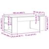 Coffee Table Gray Sonoma 102 x 55 x 42 cm Particleboard