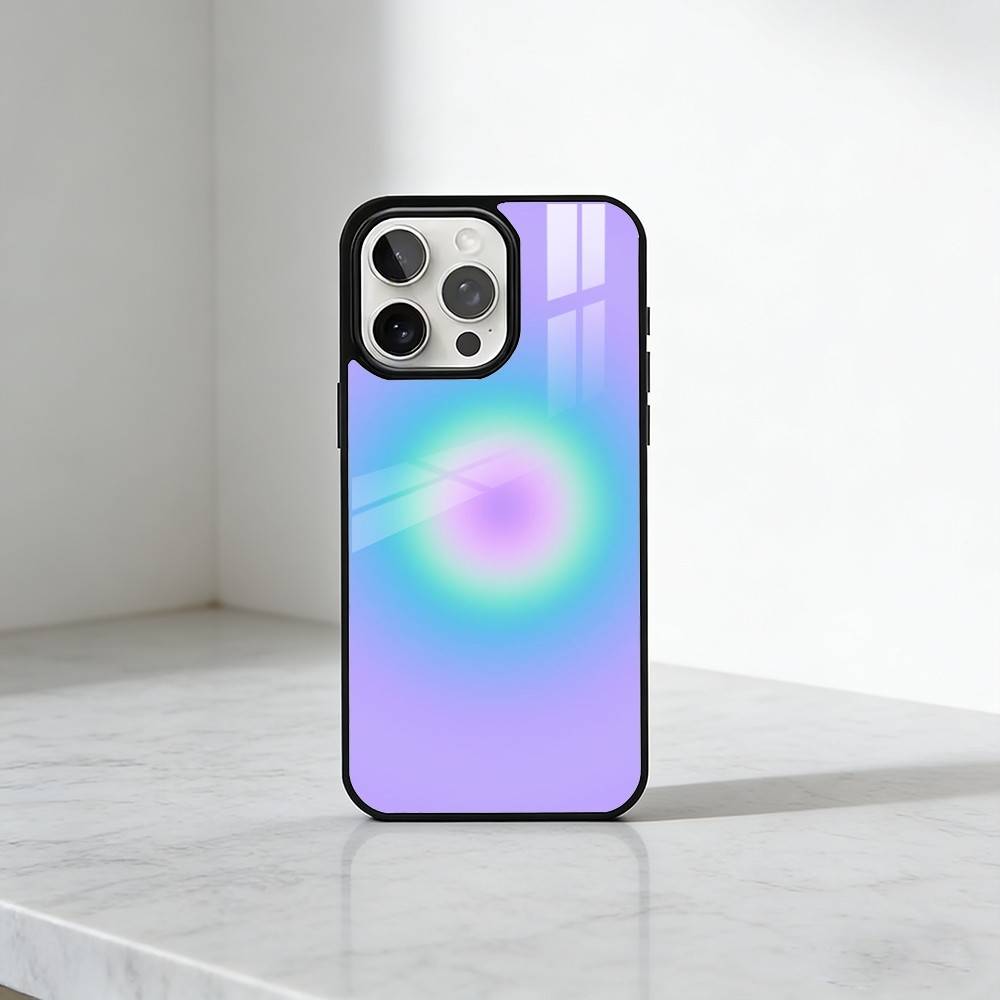 Zuckerwatte Glow Painting Handyhülle Für iPhone 17, 16, 15, 14, 13 Plus, Pro Max Magnetisch Für Magsafe Kabelloses Laden