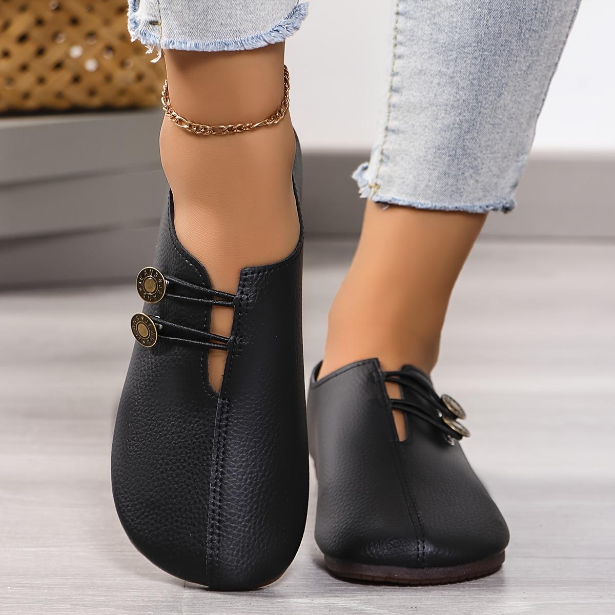 

Женские модные однотонные туфли на плоской подошве, легкие и удобные повседневные туфли 40 чёрный