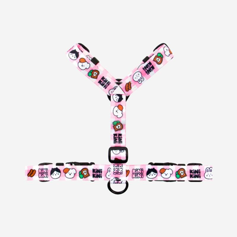 KINIKINI BRUNCH CHECK HARNESS-PINK