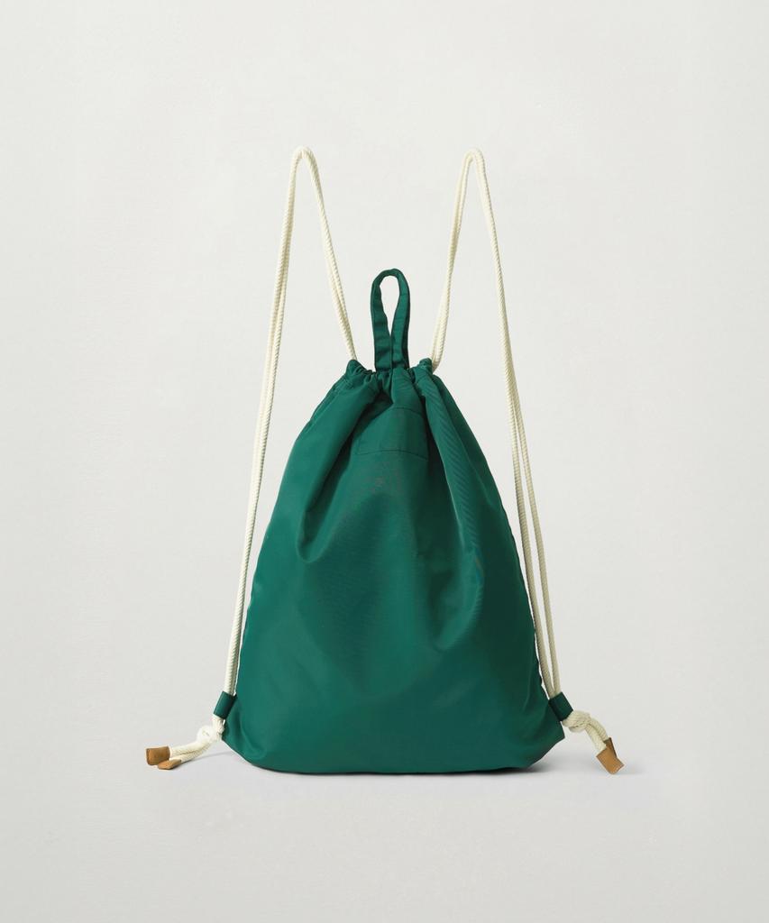 Satur Nylon Drawstring Bag Green