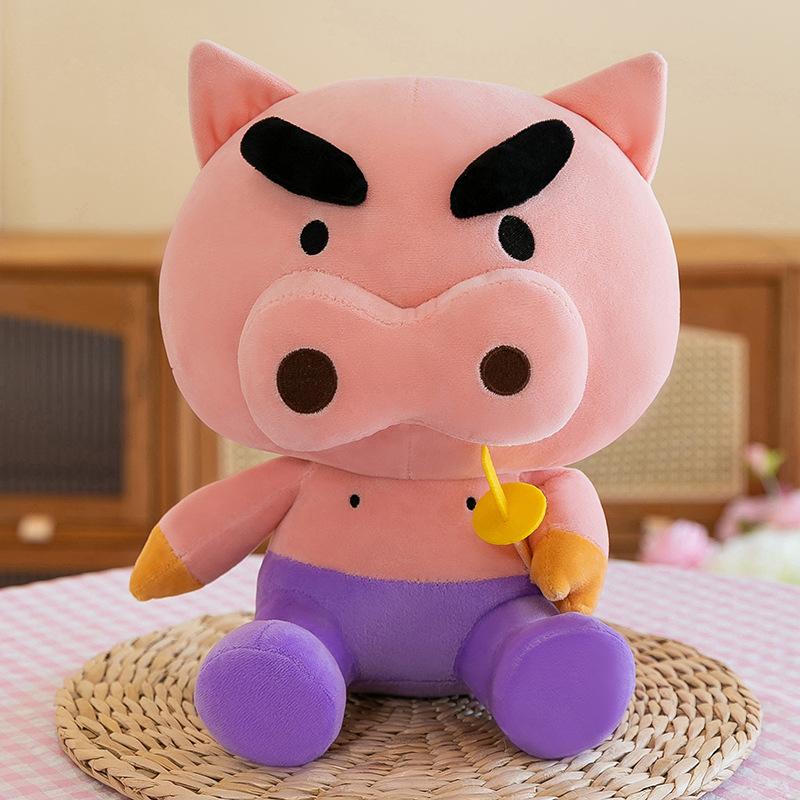 New Crayon Small New Doll Zuowemen Little White Doll Bed Doll Pillow Sleeping Plush Animation Male Throw Pillow