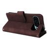 Phone Case For Google Pixel 10/10 Pro/9/9 Pro , Zipper Wallet Multiple Card Slots Leather Cover with Wrist Strap