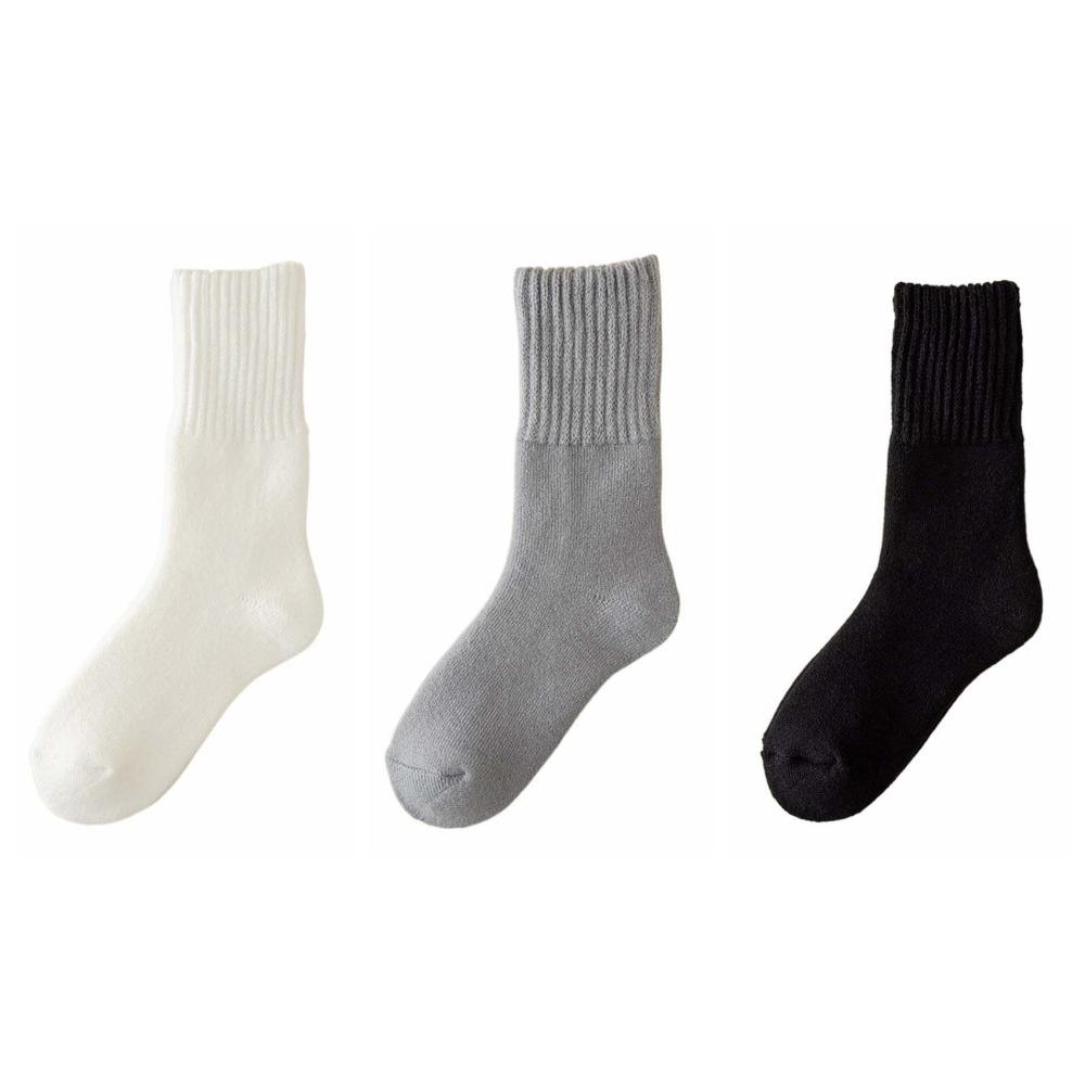 3Pairs Autumn Winter Thicken Warm Socks Plush Cashmere Socks Men Thermal Wool Socks  Autumn Winter