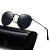 High-end Round Men Women Driver Sun Glasses Polarized Mirror Sunglasses Custom Made Myopia Minus Prescription Lens -1 To -6