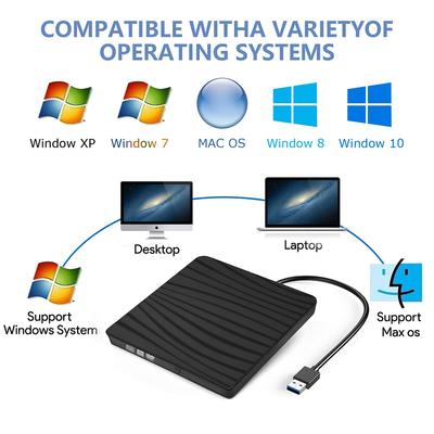 USB 3.0 Tip-C DVD CD-ROM Sürücüsü Harici Optik Sürücü Muhafazası SATA'dan USB'ye Harici Kasa Dizüstü Bilgisayar İçin Sürücü Olmadan
