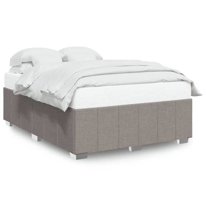 VidaXL Bed Frames Without Mattress Taupe 160x200 Cm Fabric 3284850