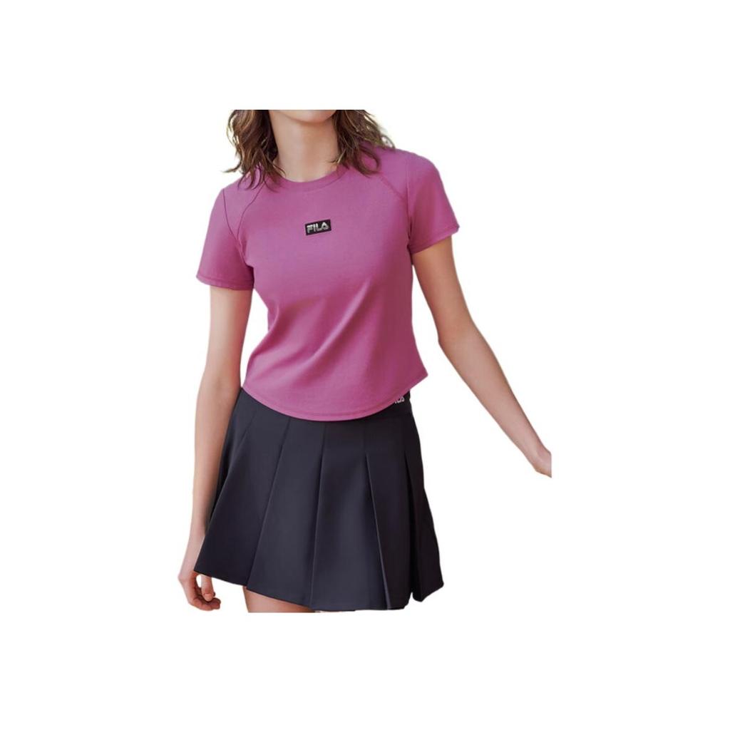 New FILA ORIGINALE Raglan Sleeve T Shirt Women's Burgundy F51W529104F-WI