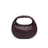 Geflochtene Damen Umhängetasche Mode Einfarbige Mini-Handtasche Hobo-Tasche Beutel Umhängetasche