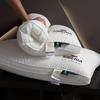 All Cotton Pillow with Thickened and Encrypted Core for Neck Protection, Available In 3 Heights, Bedroom Pillow, White