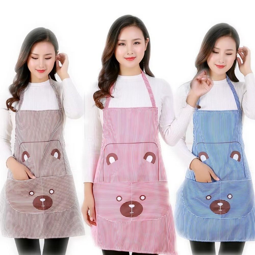 Waterproof Kitchen Cooking Apron Oil-proof Oxford Cloth Hand-wiping Apron Breathable Sleeveless Apron for Catering and Baking