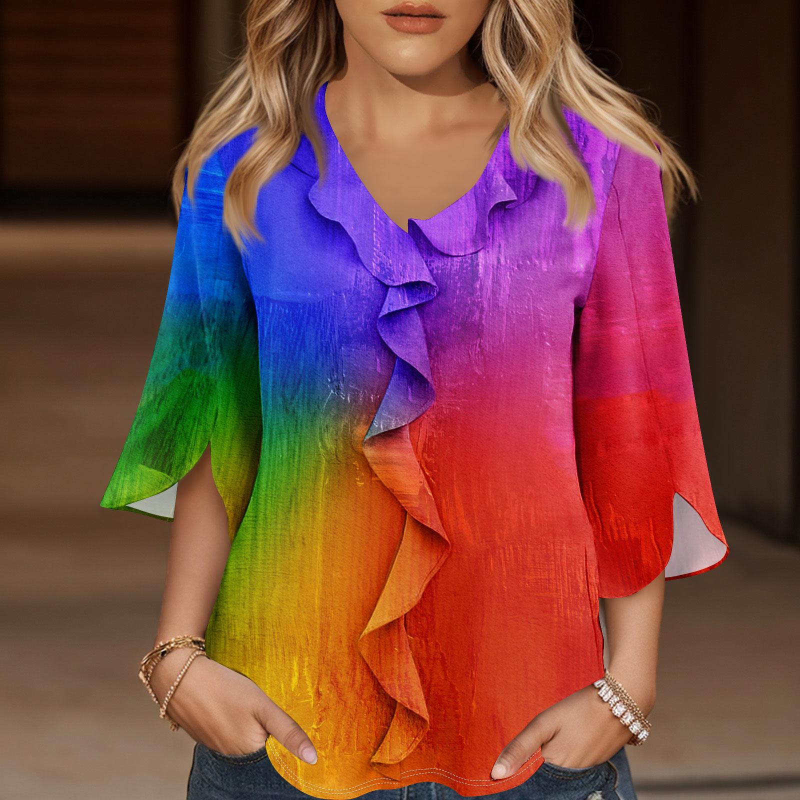 Рубашки с рукавом 3/4 для женщин — фото 11