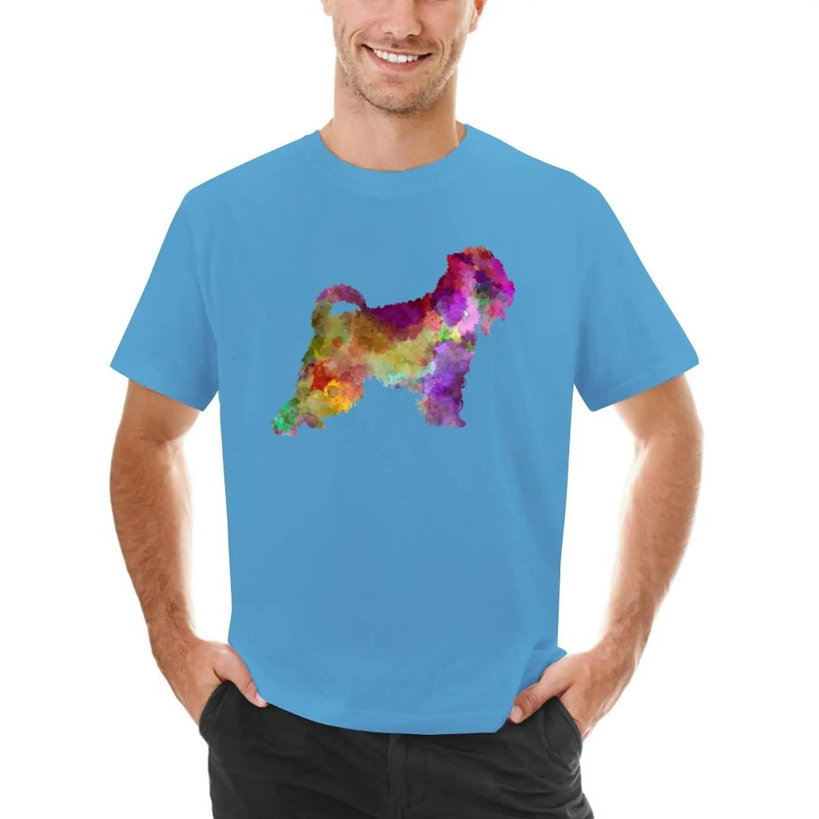 Irish Soft Coated Wheaten Terrier in watercolor T-Shirt quick-drying new edition sublime customizeds mens cotton t shirts S