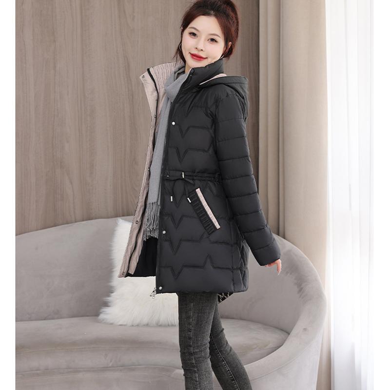 Women Jacket Coats Long Parkas Down Hooded Overcoat Winter Thick Warm Jackets Windproof Casual Student Coat
