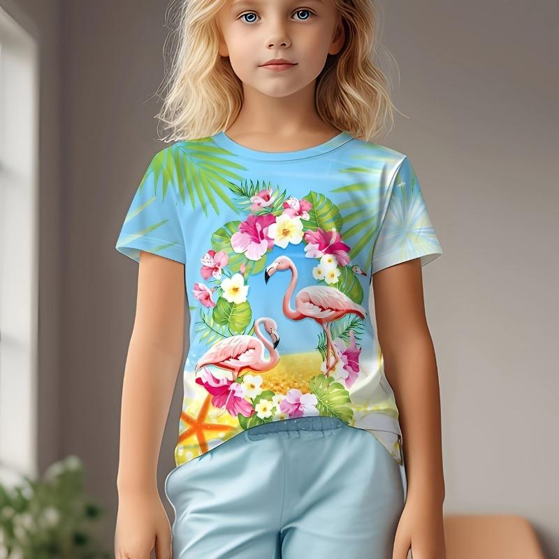 Dziecięca koszulka 3D Kot Dziecięca odzież Dziewczęca koszulka Odzież dla dziewczynek 2024 Dziewczęca letnia dziecięca koszulka dziecięca dziecięca graficzna moda dla nastolatków