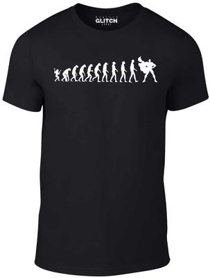 Superhero Evolution T-Shirt – Funny Comic Book Hero Timeline Joke Tee