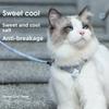 Katzen Geschirr Set Verstellbar Ausbruchsicher Haustier Geschirr für Kätzchen Outdoor Spaziergang Katzen Halsband Leine Haustier Zubehör