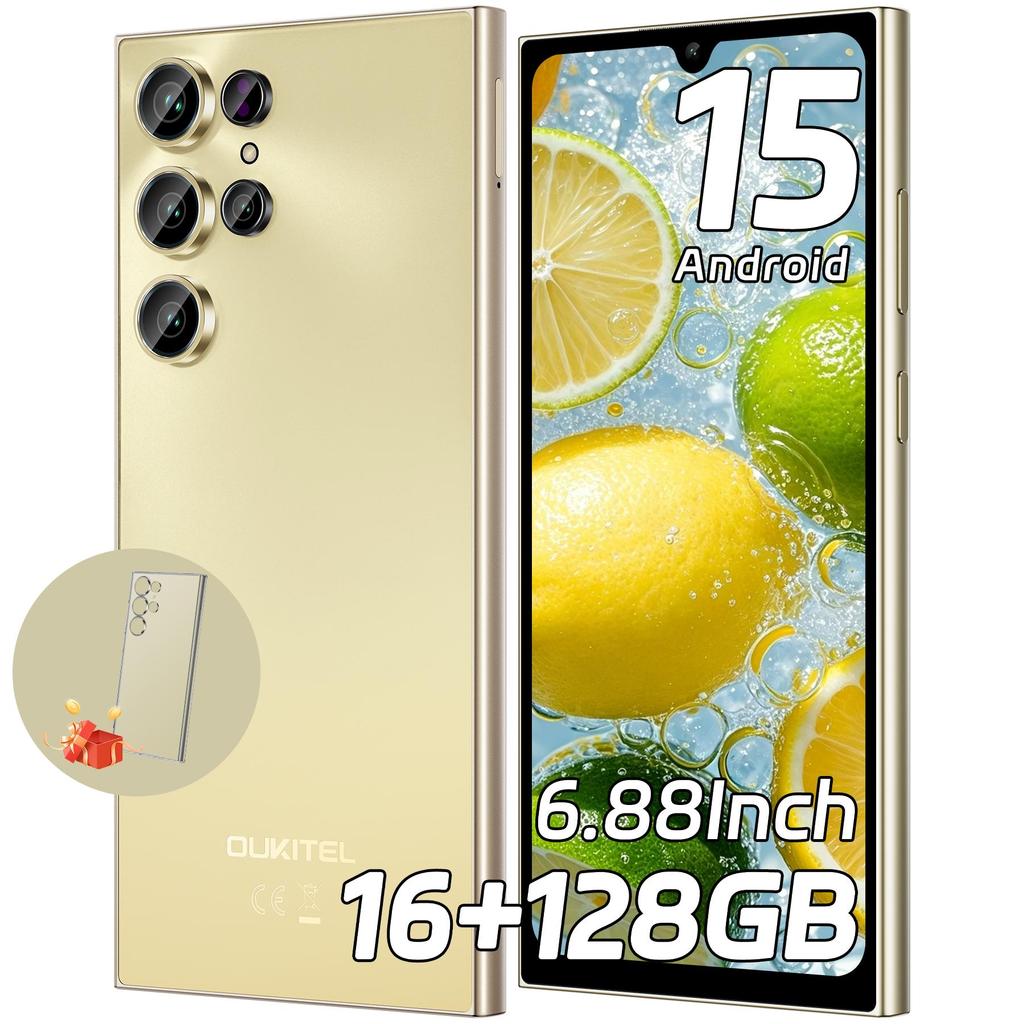 Oukitel C61 Cellulare Sbloccato - Android 15, Smartphone con Display da 6,88", 16GB+128GB/1TB, Telefono con Batteria da 5150mAh, Fotocamera da 13MP, Telefoni Cellulari 4G Dual SIM