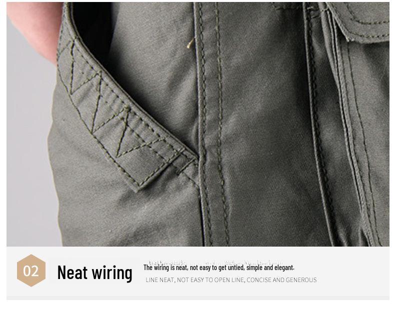 2024 Men's Multi-Pocket Loose Straight Casual Outdoor Pants