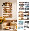 Distressed Kitchen Wall Art Rustic Wooden Hanging Sign for Decor, Cutlery Design Dining Room with Inspirational Family Slogan & Lanyard Farmhouse Home