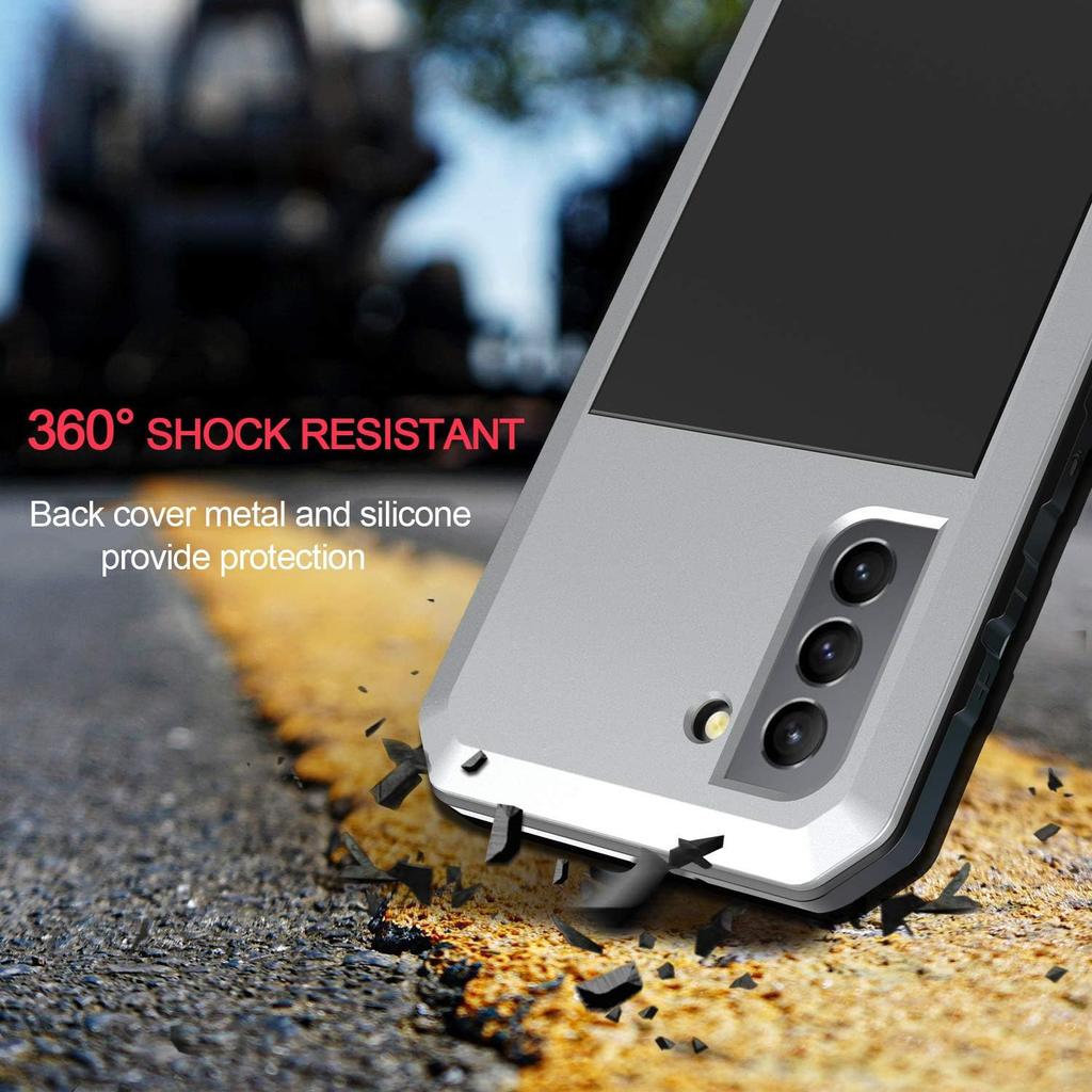 Funda para Samsung S26 S25 Edge S24 S23 S22 Plus S21 S20 Ultra Cubierta de Protección Completa Armadura Resistente a Golpes Funda Metálica de Aluminio