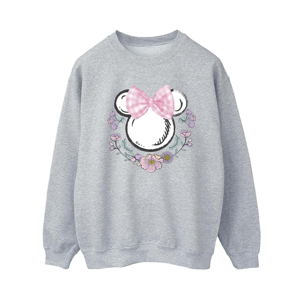 Disney Womens/Ladies Minnie Mouse Bows & Flowers Sweatshirt