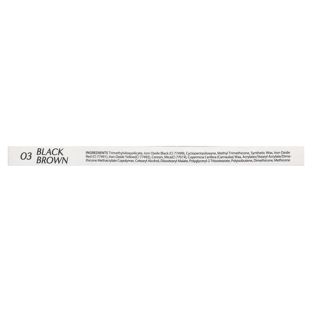 Clio, Sharp, So Simple Waterproof Pencil Liner, 03 Black Brown, 0.14g (0.004oz)