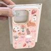 Cute Cat Strawberry Lychee Texture Phone Case For iPhone 17 Pro Max 16 15 14 13 12 11 Pro 14 15 Plus 17 Air Silicone Soft Cover
