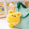 Butter Bear Animal Doll Pendant Panda Puppy Plush Keyring Animal Plush Toy Keychain  Kids Toy