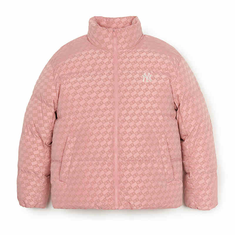 

New MLB New York Yankees Down Jacket Unisex Hemp Pink 3ADJM1846-50PKM XS