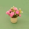 3pcs 1:12 Green Luo Plant Multistyles Finished Flower Vase Potted Plant  Doll House Accessories