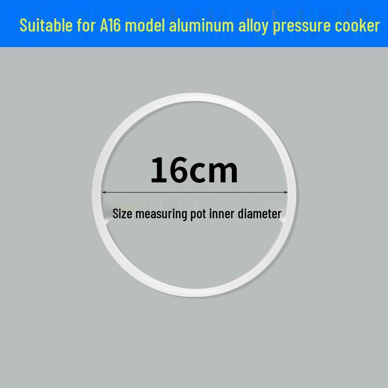 

Silicone Sealing Ring for Aluminum Pressure Cookers - Fits Hongshuangxi, Aiqi, Wanbao, Samsung Models
