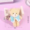 Blush Bear Doll Keychain: Cute Skirt Plush Heart Bag Charm Gift