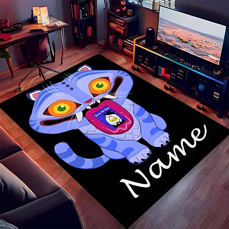 Custom Personalization Kpop Demon Hunters Print Area Rug - Soft, Washable Non-Slip Indoor Mat,Living Room,Home&Office Decorative Rug