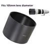 Professional Metal Lens Hood Shade 105mm for Telephoto Lens Durability Aluminum Lens Shade 105mm