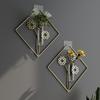 Vase Hydroponic Plant Holder Flower Pot Wall Hanging Planter Shelf Wall Decoration  Modern Room