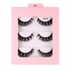 Roll 3 Pairs Of Chemical Fiber False Eyelashes Simulation Curled Thick Eyelashes
