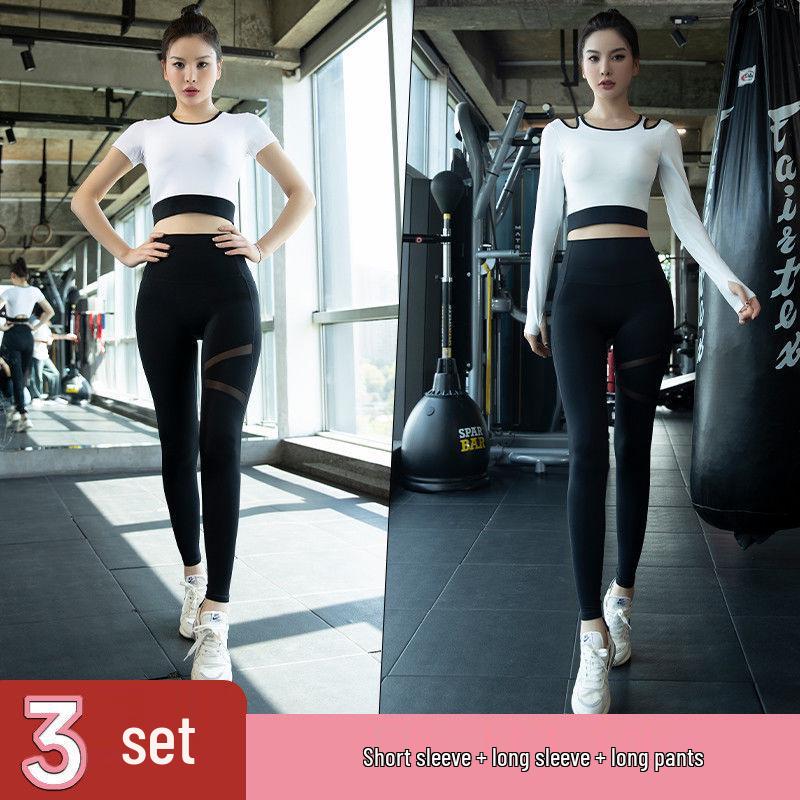 Women's High-End Summer Yoga & Running Activewear Set - Quick-Dry Tight Fit Sportswear